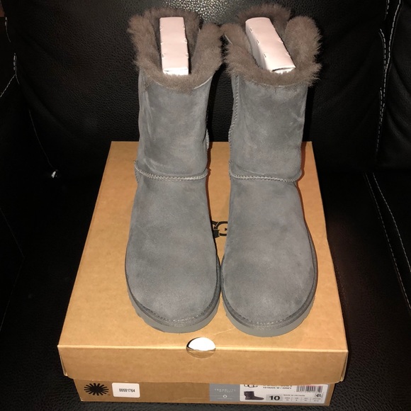 UGG Shoes - UGG Bailey Bow II Grey Size 10